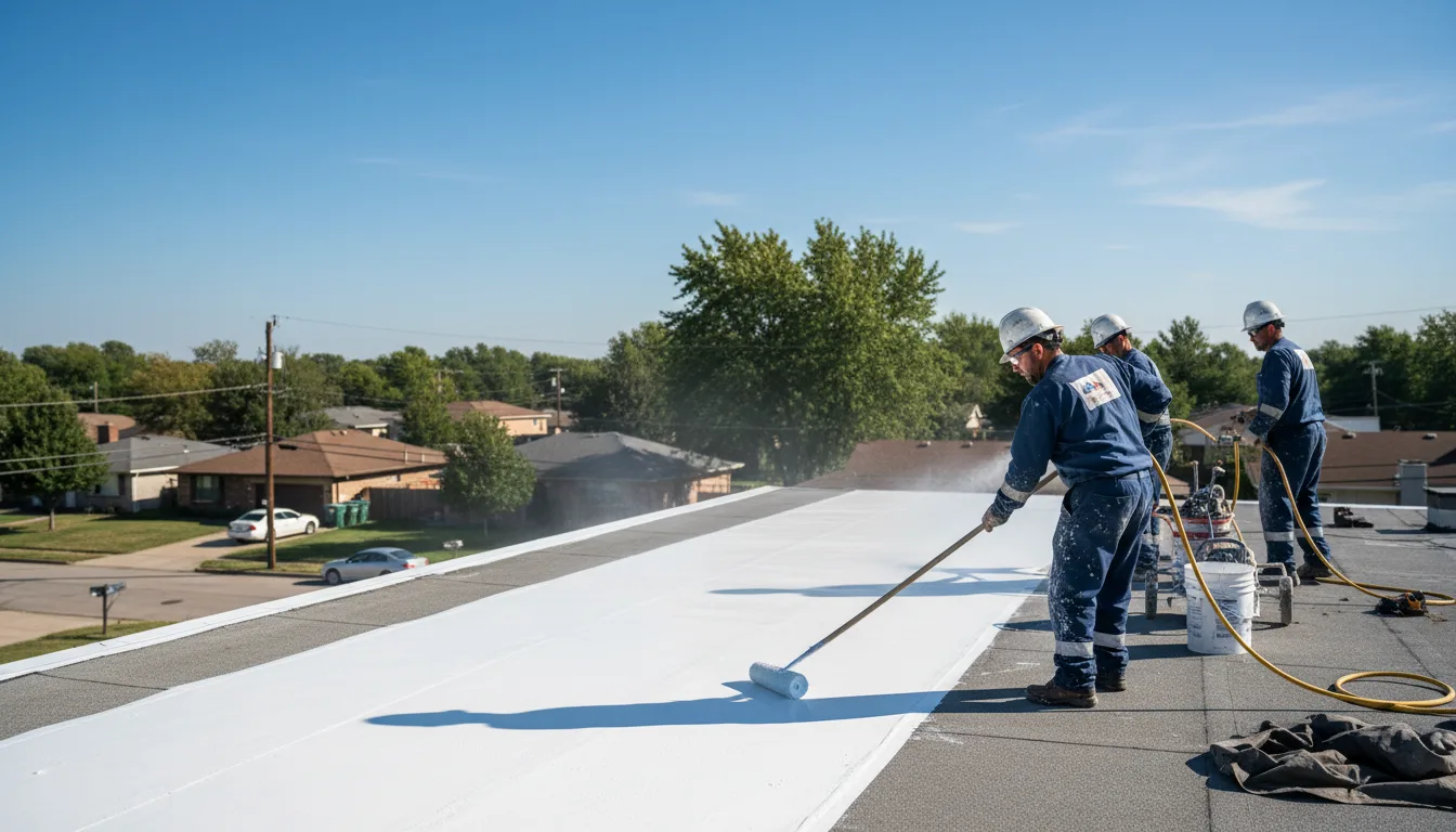 Commercial roof coating in Oregon, WI near me